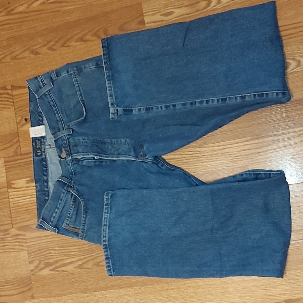 Armani jeans,  blue denim,  made Italy,  100% cotton 36x32 inseam,